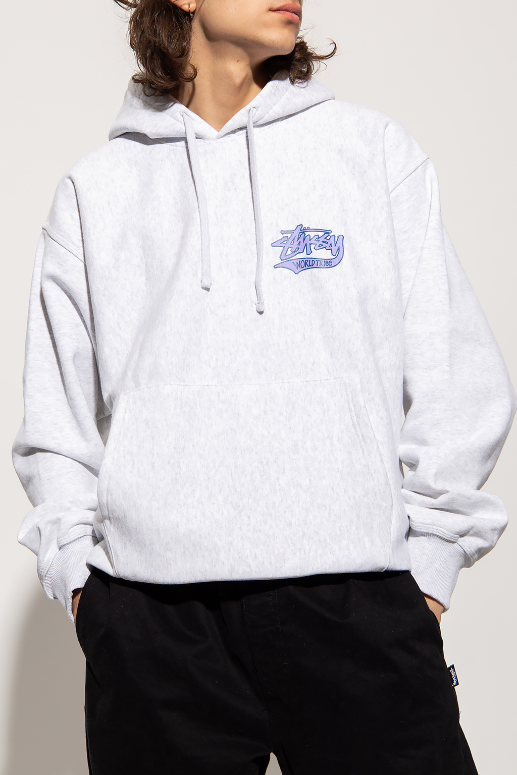 レアカラー》 STUSSY｜Logo printed hoodie約70cm - パーカー